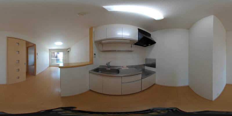 パノラマ画像キッチン