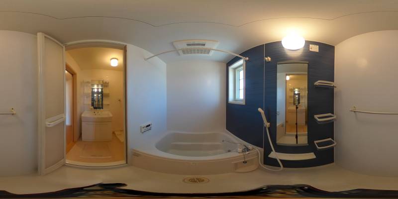 パノラマ画像バスルーム