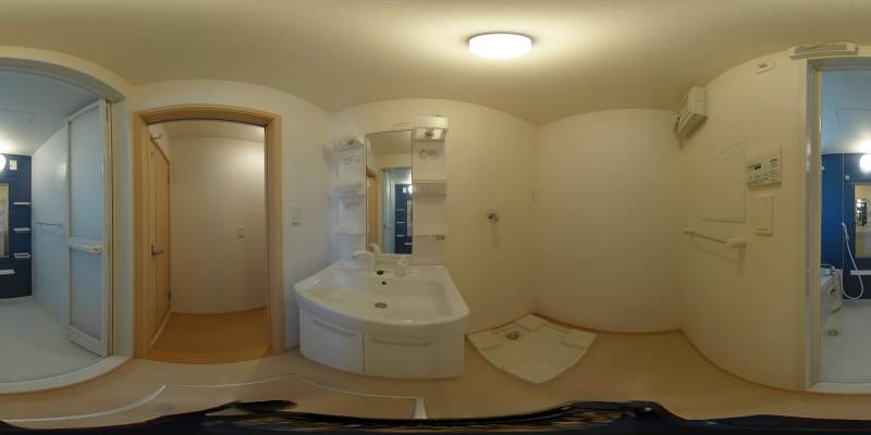 パノラマ画像洗面所