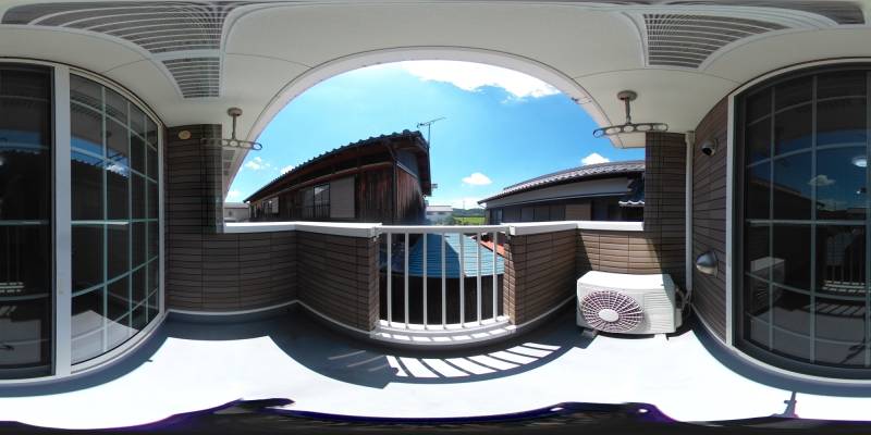 パノラマ画像バルコニー
