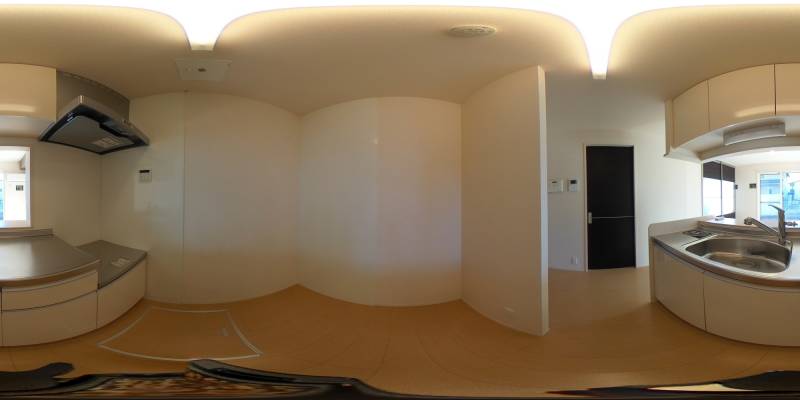 パノラマ画像キッチン