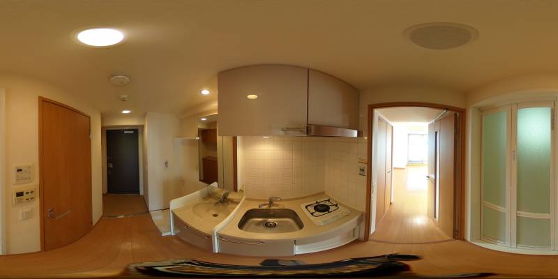 パノラマ画像キッチン