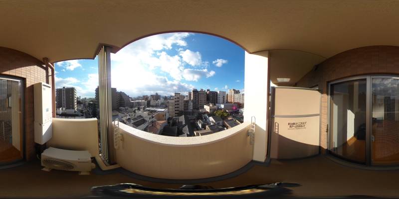 パノラマ画像バルコニー