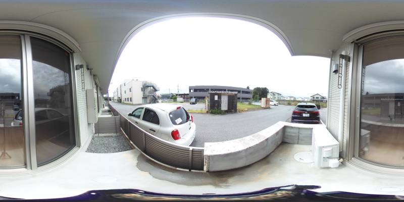 パノラマ画像バルコニー