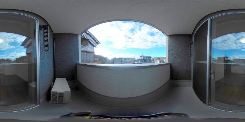 パノラマ画像バルコニー