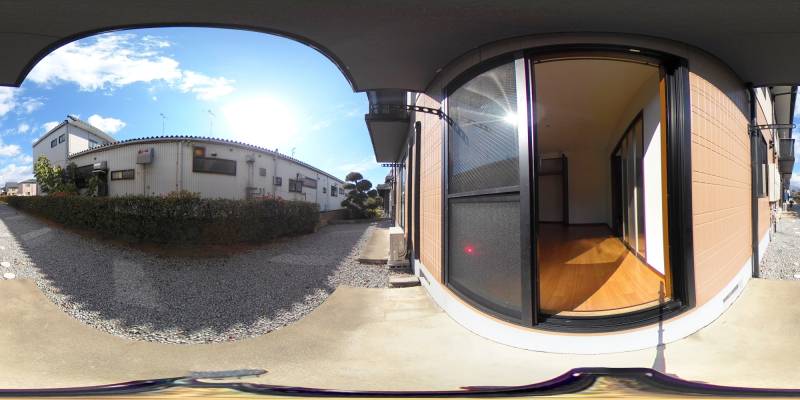 パノラマ画像バルコニー