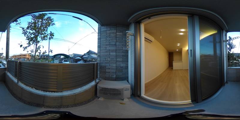 パノラマ画像バルコニー