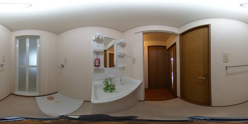 パノラマ画像洗面所