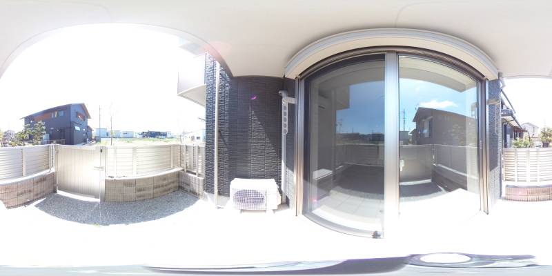 パノラマ画像バルコニー