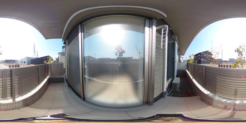 パノラマ画像バルコニー