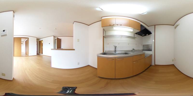 パノラマ画像キッチン