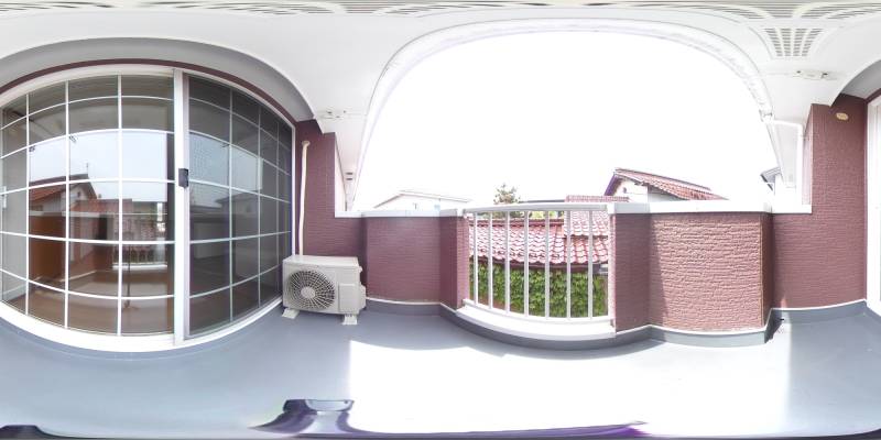 パノラマ画像バルコニー