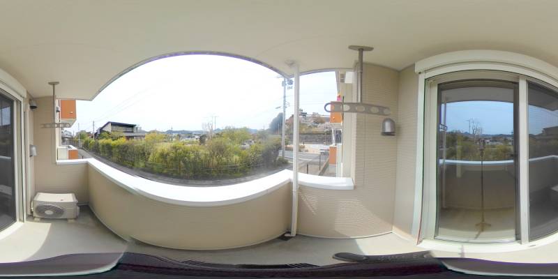パノラマ画像バルコニー