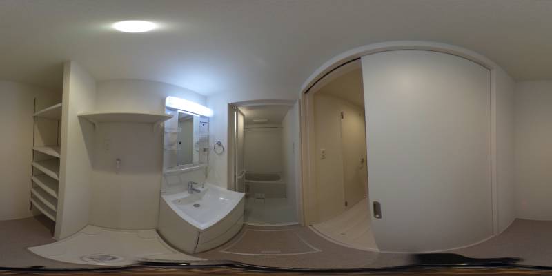 パノラマ画像洗面所