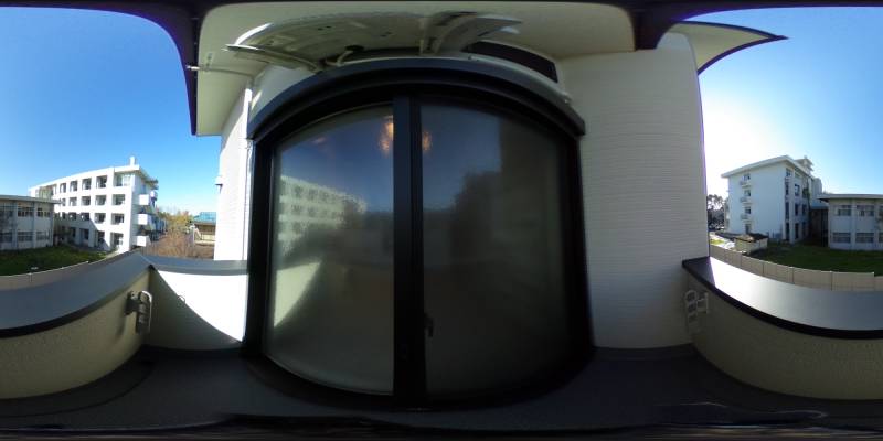 パノラマ画像バルコニー