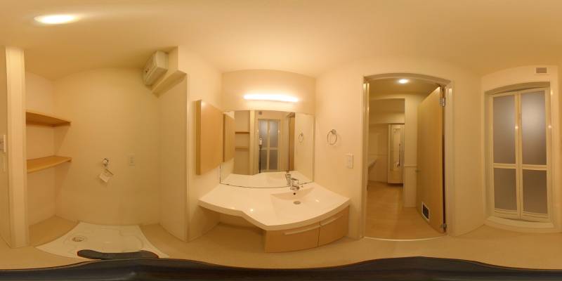 パノラマ画像洗面所