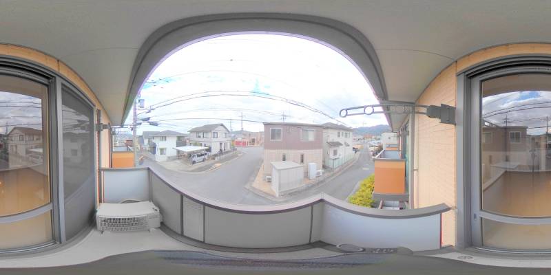 パノラマ画像バルコニー