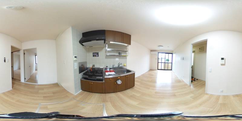 パノラマ画像キッチン