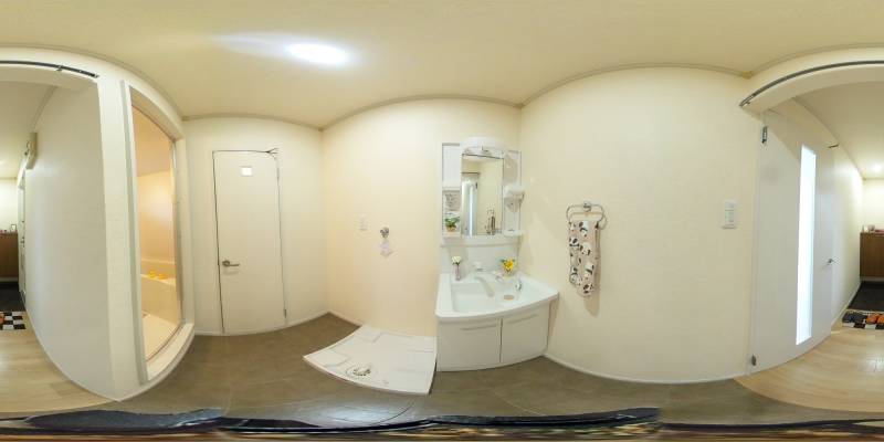 パノラマ画像洗面所