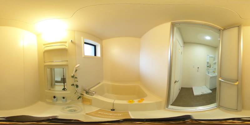 パノラマ画像バスルーム