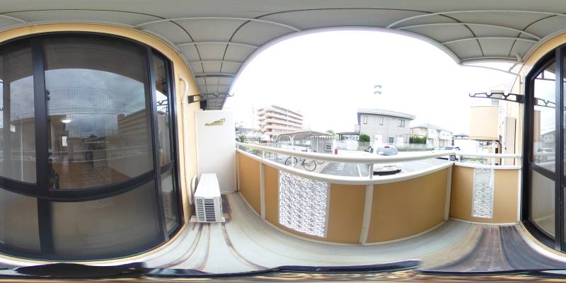 パノラマ画像バルコニー