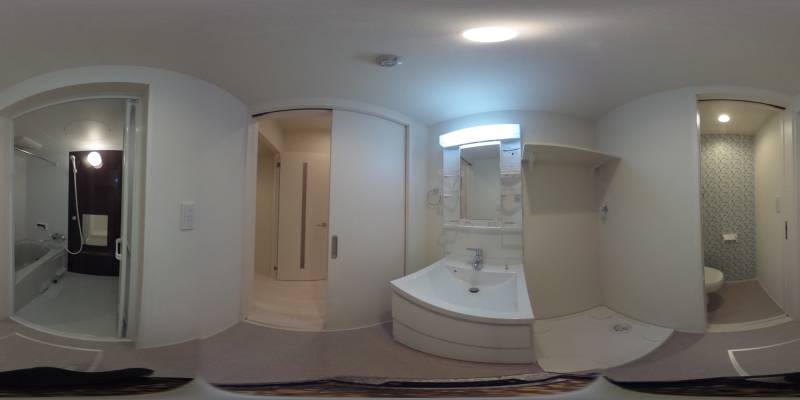 パノラマ画像洗面所