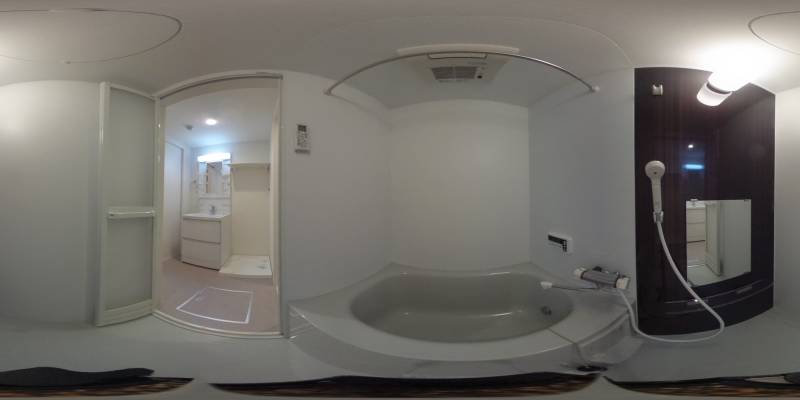 パノラマ画像バスルーム