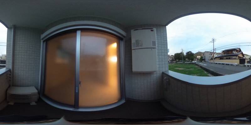 パノラマ画像バルコニー