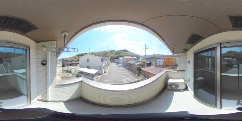 パノラマ画像バルコニー