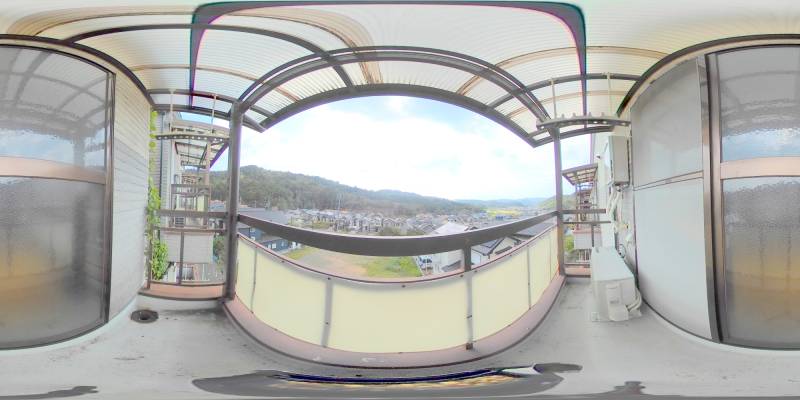 パノラマ画像バルコニー