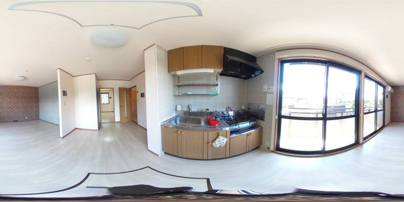 パノラマ画像キッチン