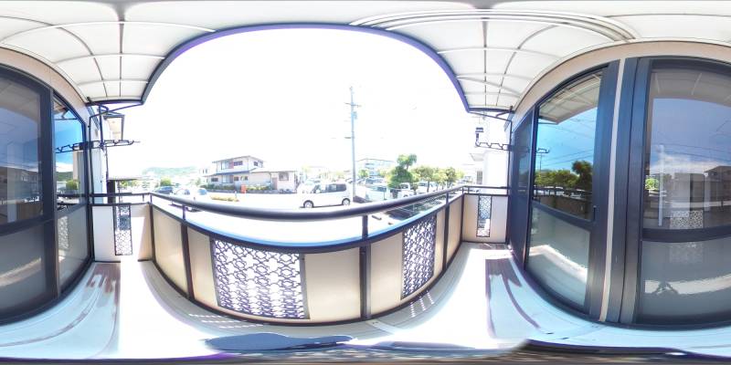 パノラマ画像バルコニー