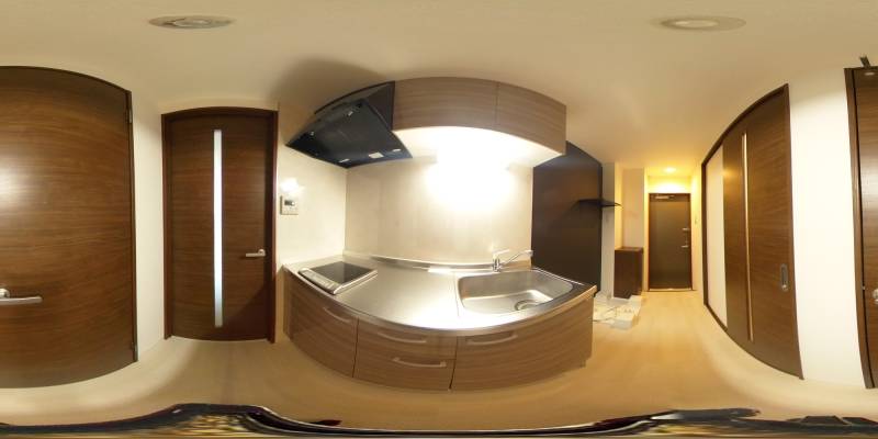 パノラマ画像キッチン