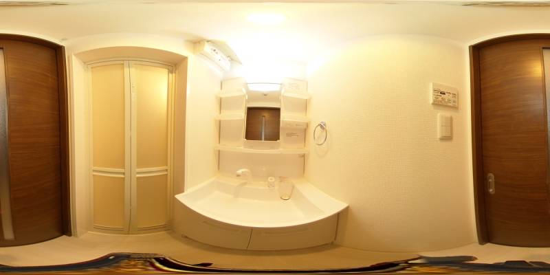 パノラマ画像洗面所