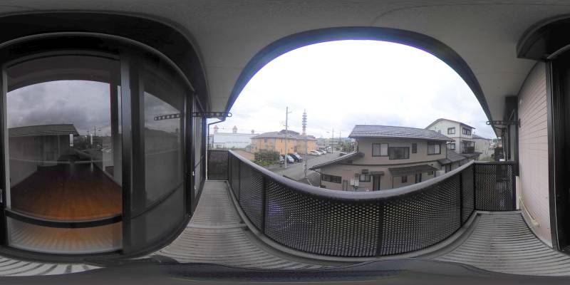 パノラマ画像バルコニー