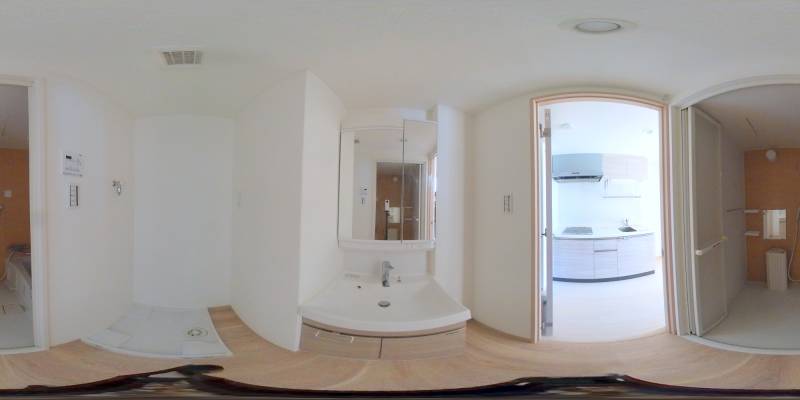 パノラマ画像洗面所