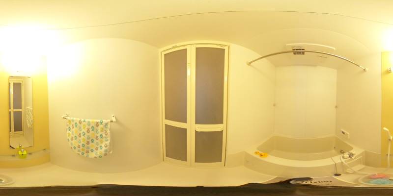 パノラマ画像バスルーム