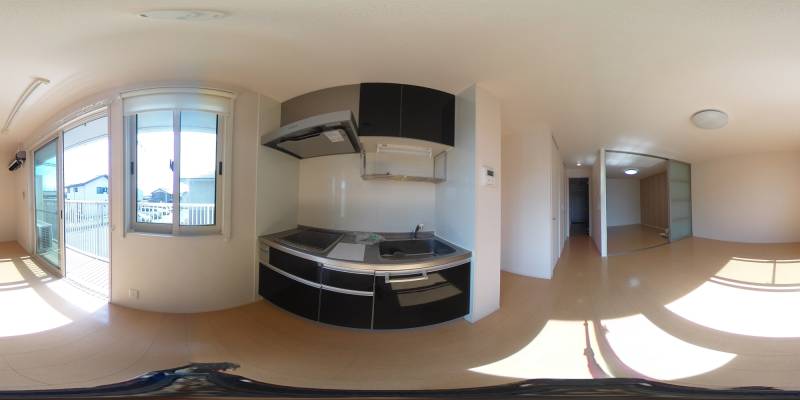 パノラマ画像キッチン