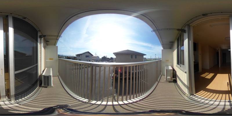 パノラマ画像バルコニー