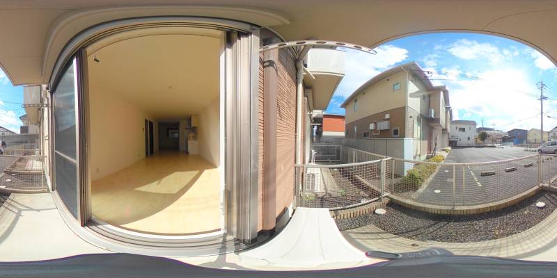 パノラマ画像バルコニー