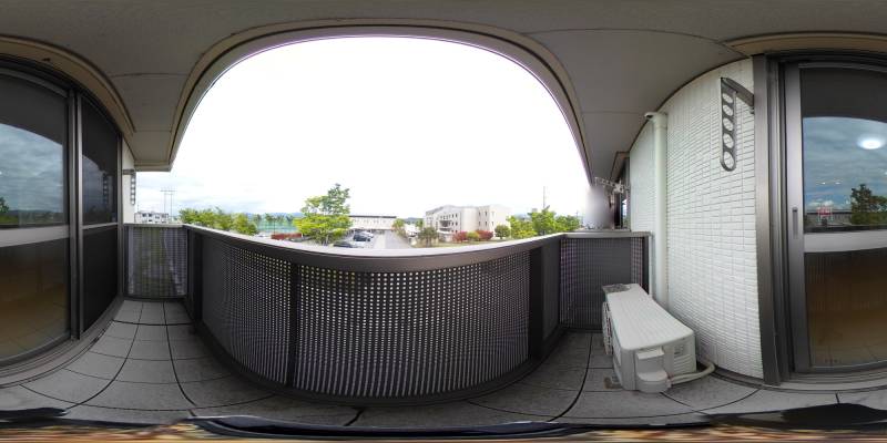 パノラマ画像バルコニー