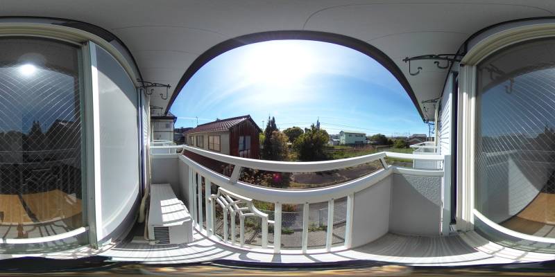 パノラマ画像バルコニー