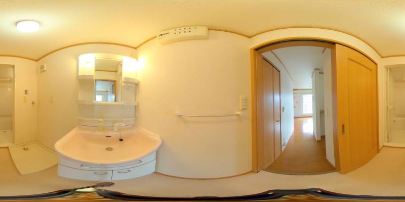 パノラマ画像洗面所