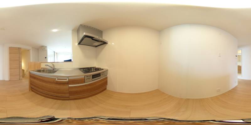 パノラマ画像キッチン