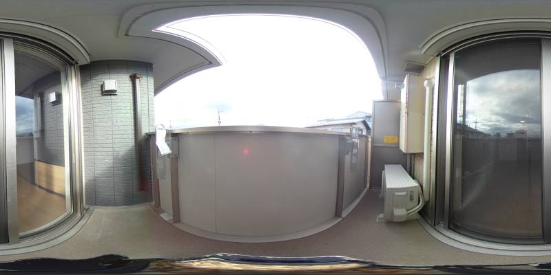 パノラマ画像バルコニー