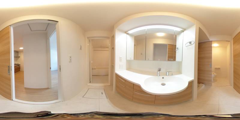 パノラマ画像洗面所