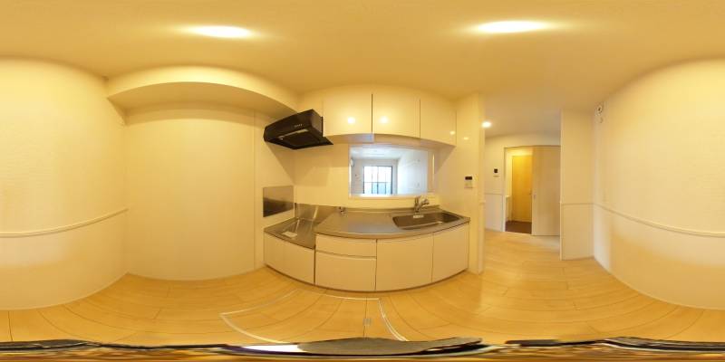 パノラマ画像キッチン