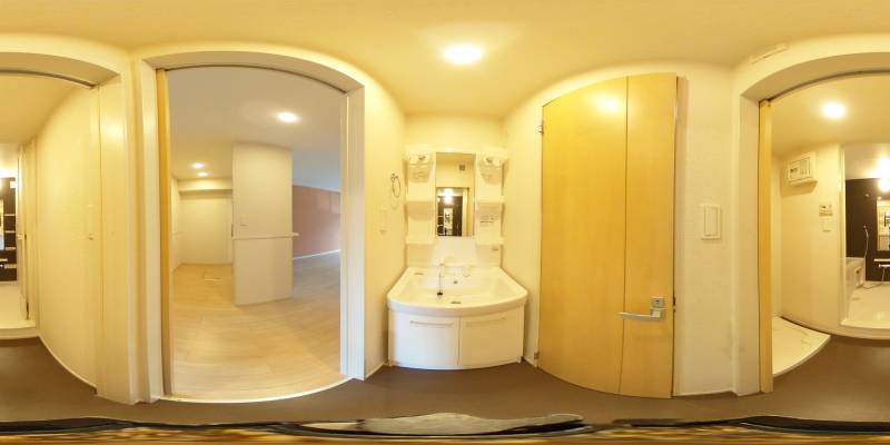 パノラマ画像洗面所