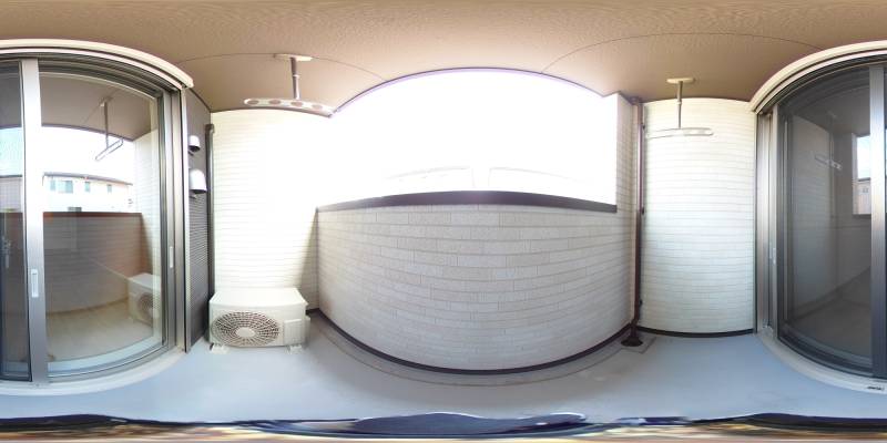 パノラマ画像バルコニー