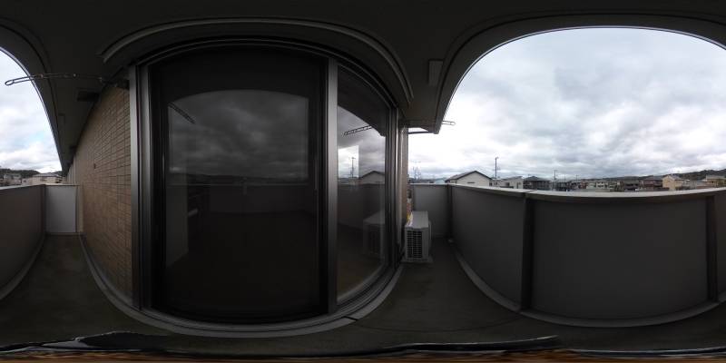 パノラマ画像バルコニー